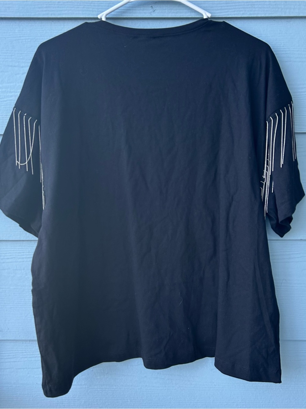 NWT Brooklyn New York Graphic Tee in Black with Embellishments Women’s - Picture 6 of 8